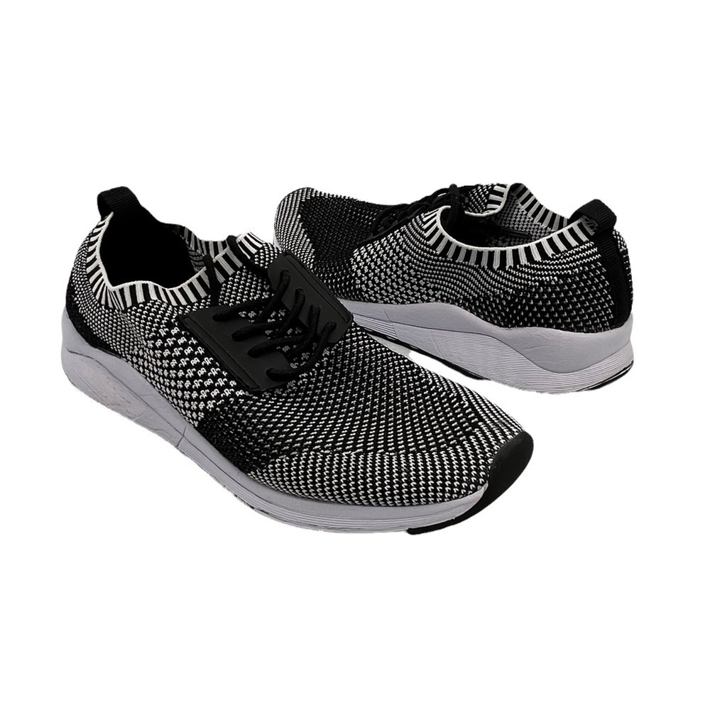 Steve Madden Black Narly Knit Sneakers Size 7.5 Women's